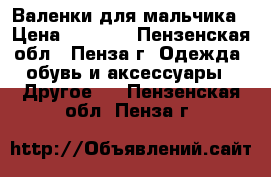 Валенки для мальчика › Цена ­ 1 000 - Пензенская обл., Пенза г. Одежда, обувь и аксессуары » Другое   . Пензенская обл.,Пенза г.